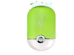 Mini ventilador portátil recargable por USB, sin aspas, secador de pestañas de mano Yizhood (verde)