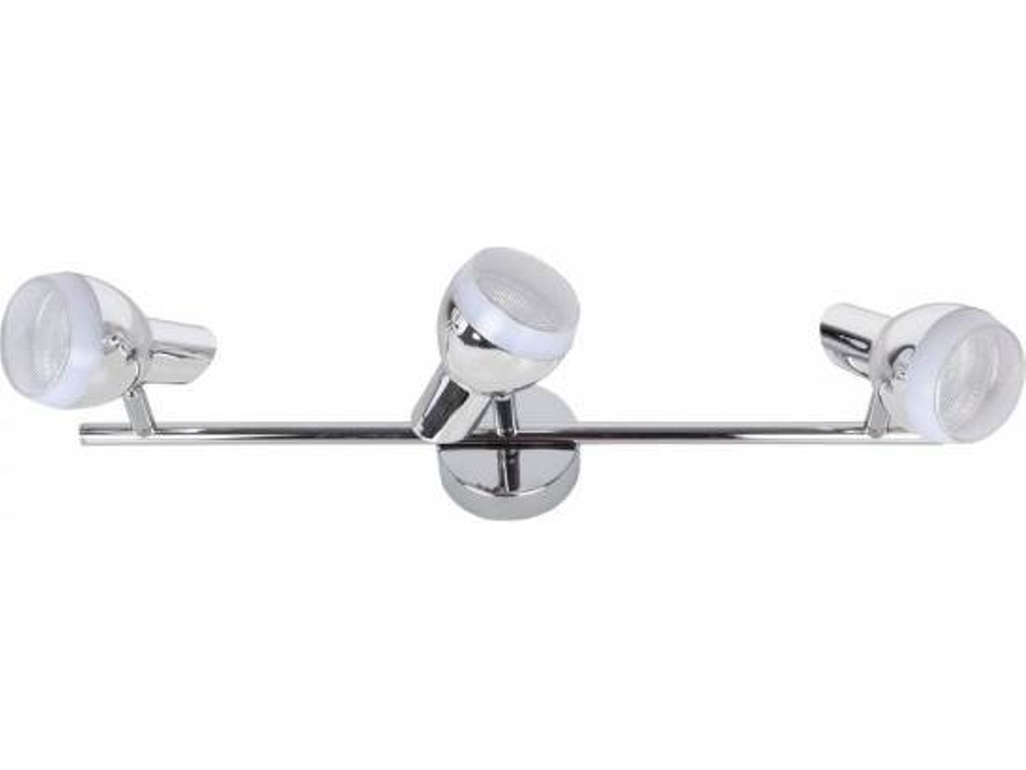 Lámpara de Techo FABRILAMP Rui (Plateado - LED - 15 W - Metal)