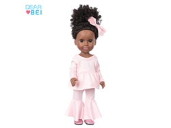 Muñeca De Vinilo De 35,5 Cm (14 Pulgadas), Piel Oscura Africana, Juguete Infantil, Bebé De Aspecto Realista.