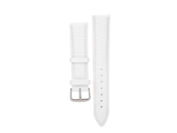 Correa de reloj ajustable unisex de alta calidad, accesorio de moda, blanca, 20 mm