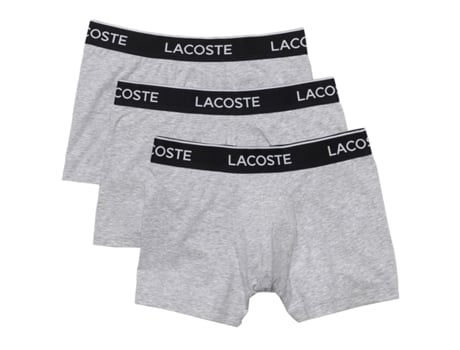 Boxers LACOSTE Hombre (Algodón - Gris - M)