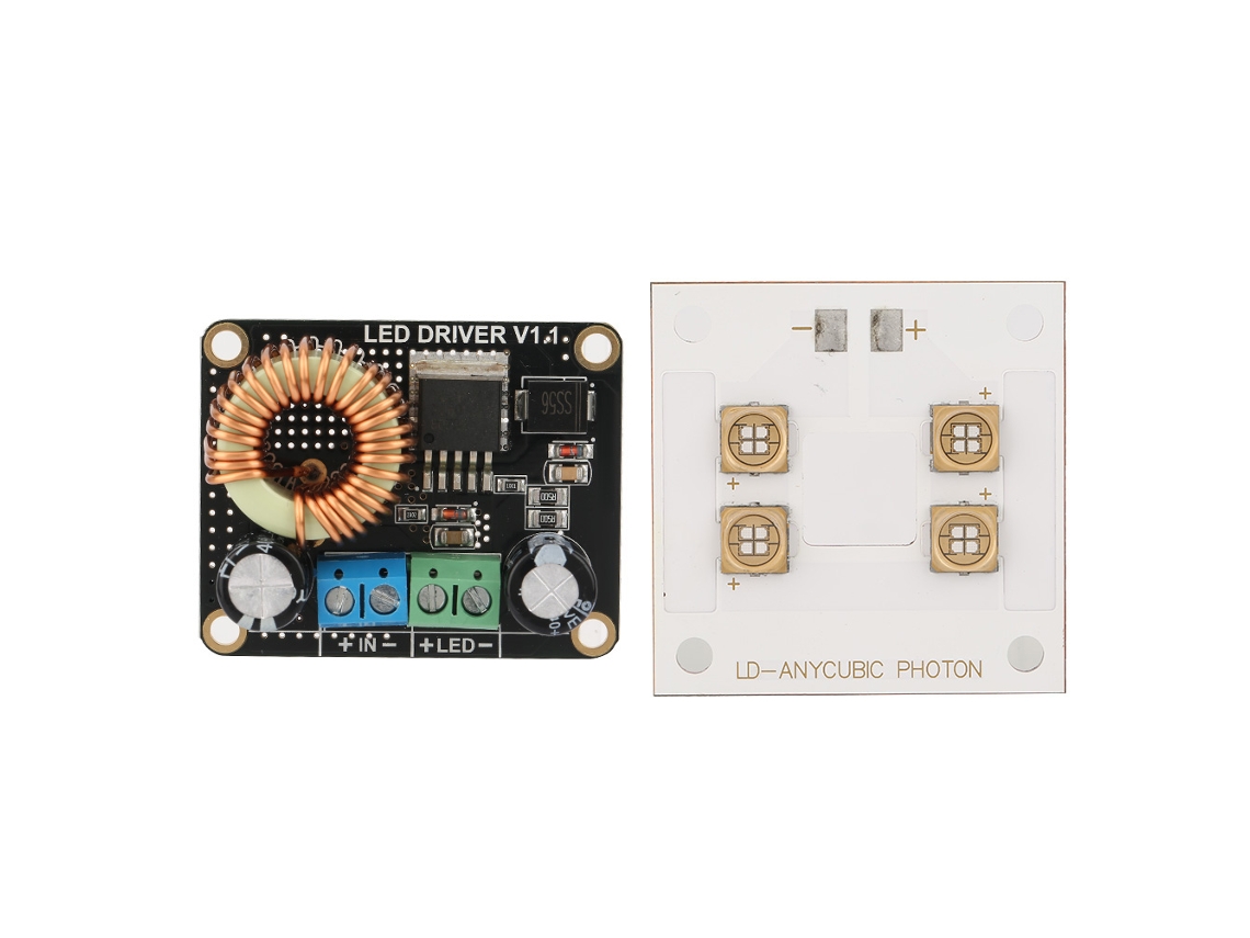 Piezas De Impresora 3d Panel De Luz Uv Led 40w + Placa Driver Led 30w Para Dlp