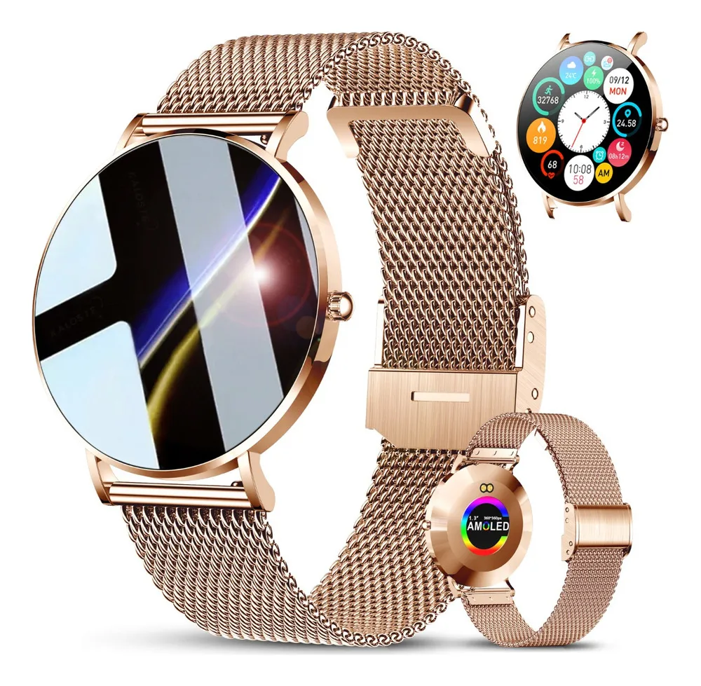 Reloj inteligente AA para mujer con pantalla AMOLED de 6,8 mm y aspecto ultrafino de Vayotoy