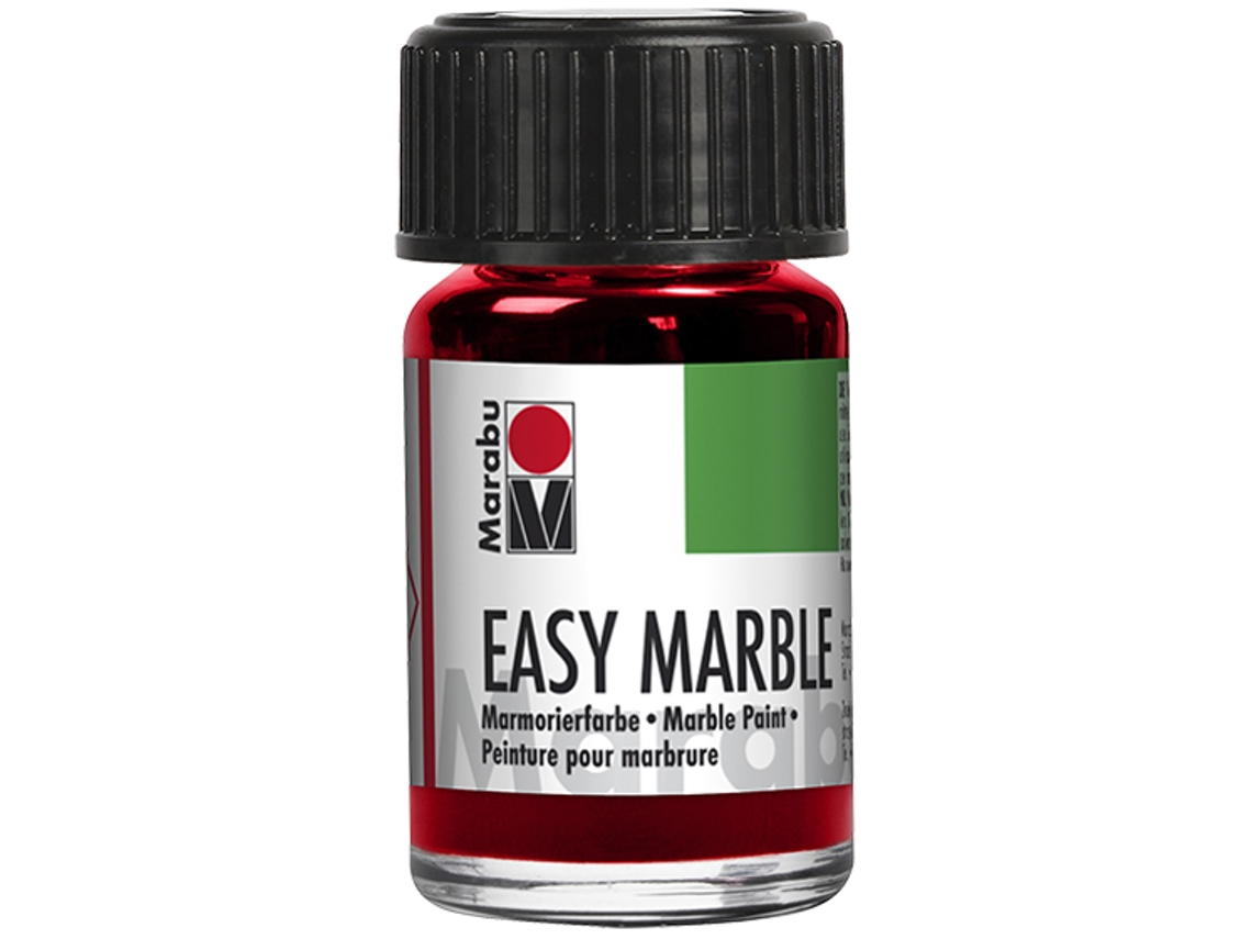 Tinta Marmolizada MARABU Easy Marble Verde Claro 15 Ml Vidrio