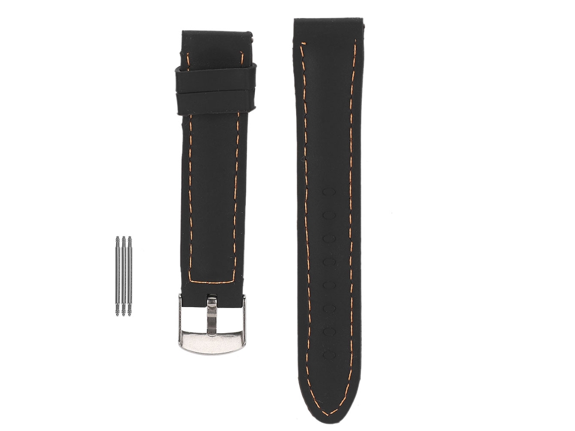 Pieza de repuesto para correa de reloj de silicona ajustable de 20 mm