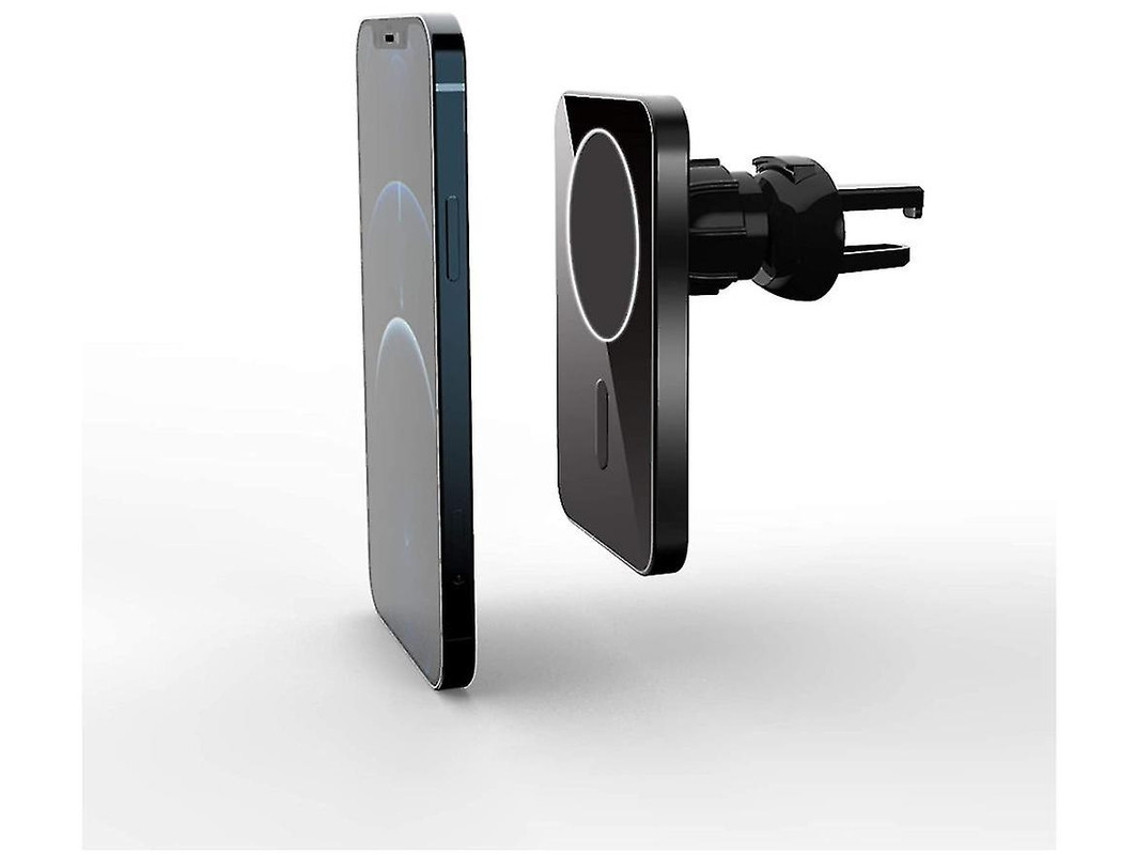 Cargador Sin Coche Carga Para Apple Yemaesre Metal Negro