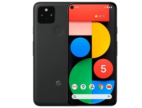 Smartphone GOOGLE Pixel 5 5G Single SIM 8 GB/128 GB Negro Reacondicionado Señales de Uso