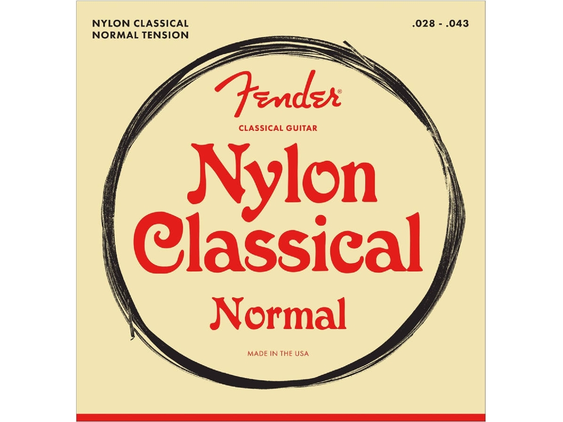 Cuerdas de Guitarra Clásica FENDER 100 Clear (Calibre:  .028 /.029 /.032 /.035 /.04.0 /.043 - Nylon)