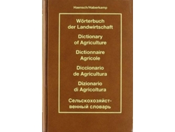 Libro Diccionario De Agricultura de Haensch (Español)