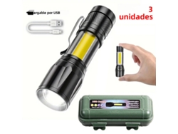 Mini linterna LED portátil con clip para bolígrafo, fabricada en material ABS MDUG (3 unidades)