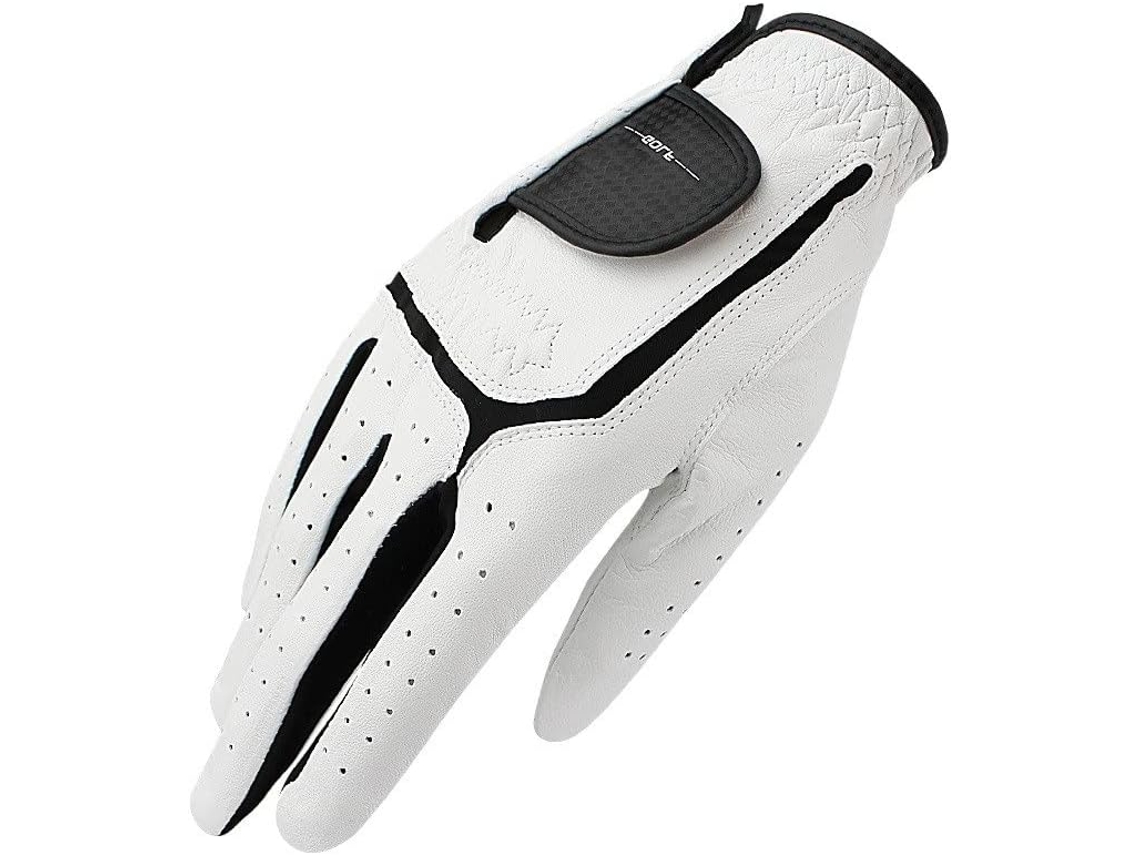 Guantes de golf de cuero para hombre, transpirables, de color blanco, para jugadores zurdos, 1 unidad.