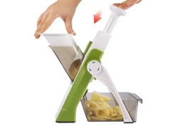 (verde) Cortador De Verduras Multifuncional 5 En 1, Ajustable, Fabricado En Plástico Y Acero Inoxidable