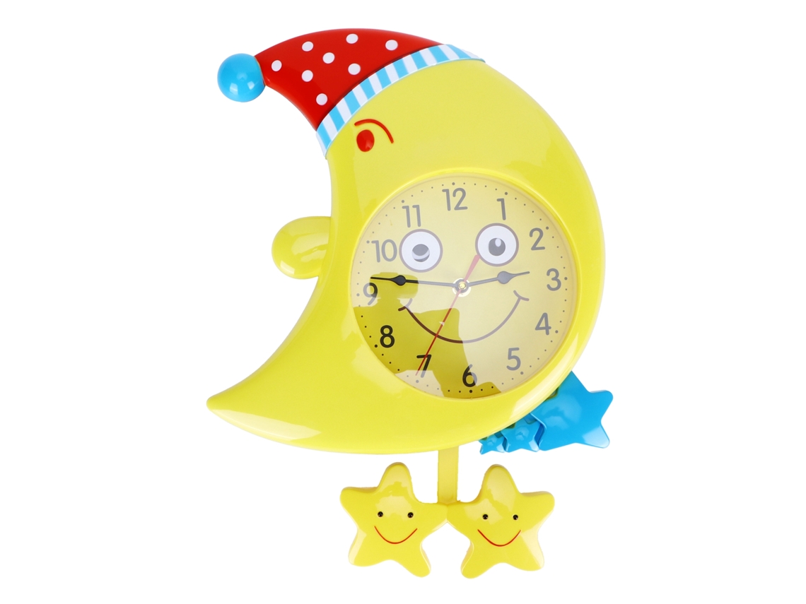 Reloj de pared silencioso para niños, modelo 2026, con un diseño decorativo de dibujos animados para la habitación infantil, la oficina o el hogar.