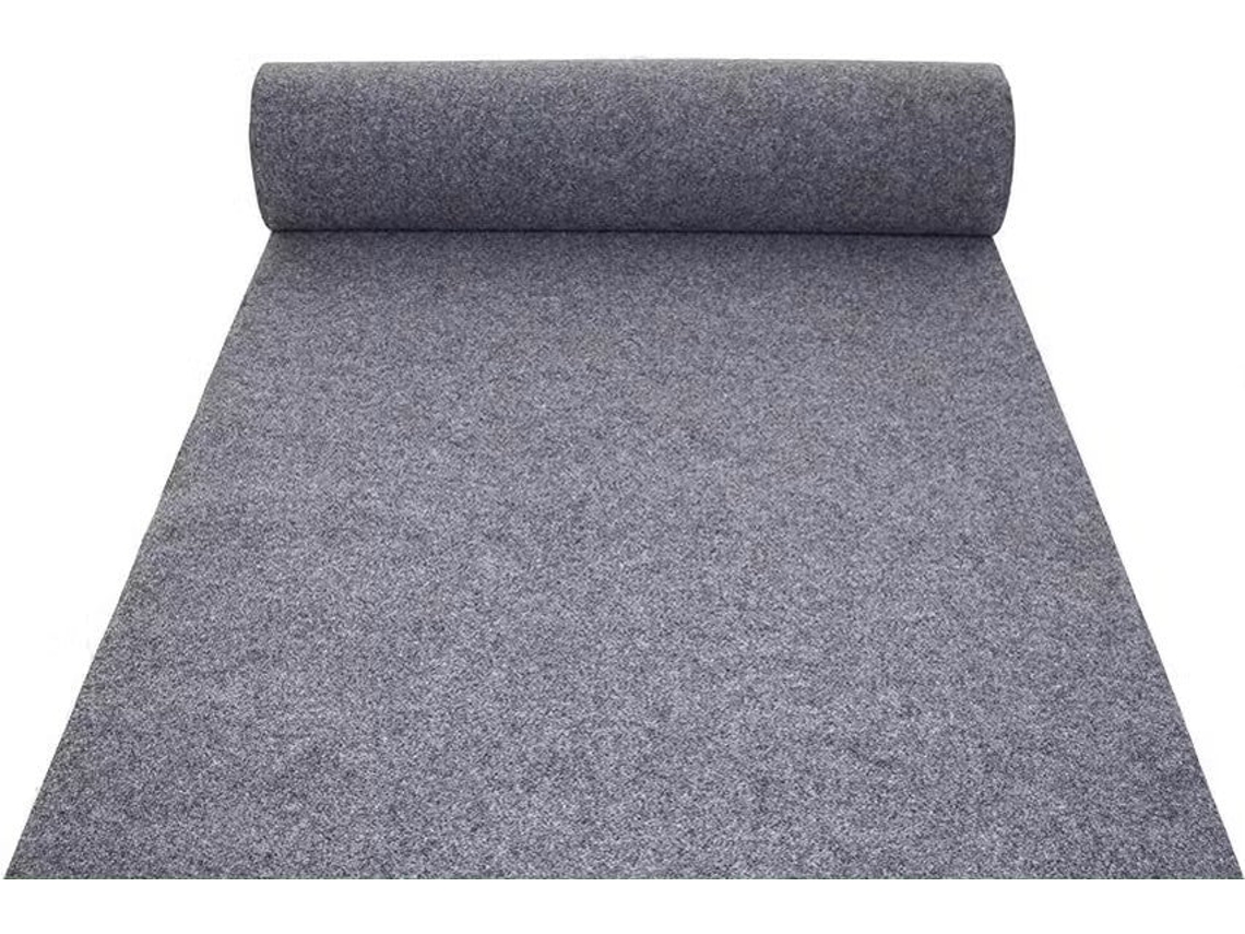 Alfombra de pasillo para interior/exterior, gris, 1 x 30 m