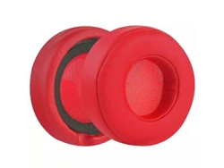 2 almohadillas de repuesto de piel sintética para auriculares Beats Studio Pro rojas
