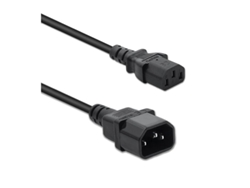 Cabo de Alimentação QOLTEC Ups Iec C13 C14 3x1 0mm2 1 5m Cabo Durável