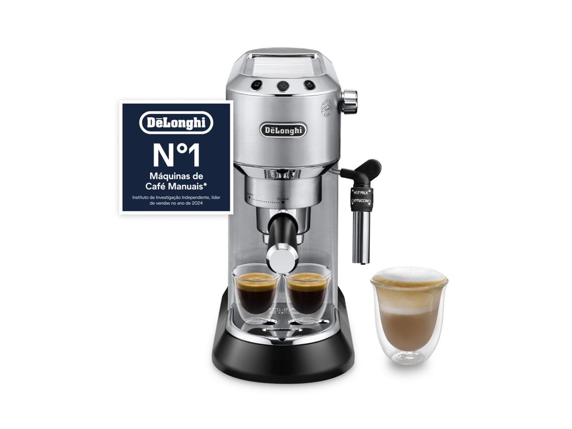 Cafetera DELONGHI Dedica Style EC685.M (15 bar - Gris)