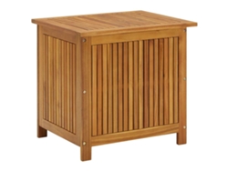 Baúl de jardín de madera maciza de acacia 60x50x58 cm MAISON EXCLUSIVE