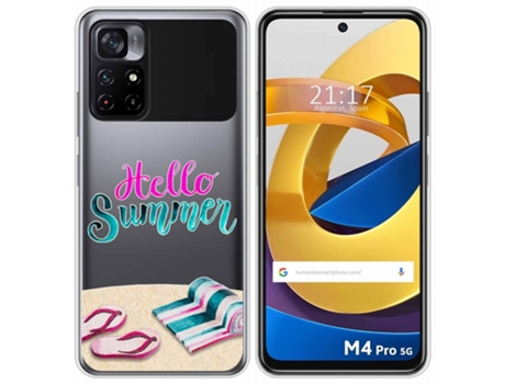 Carcasa Xiaomi POCO M4 Pro 5G TUMUNDOSMARTPHONE Dibujos Transparente Multicolor