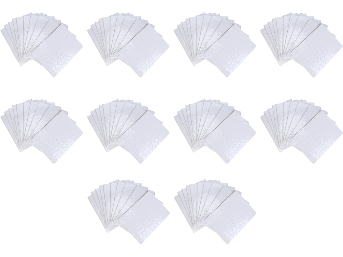 Juego De 100 Piezas De Rompecabezas En Blanco Para Sublimación / Manualidades Diy A5 Para Transferencia De Tinta