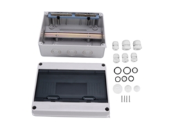 Caja De Distribución De Plástico Impermeable Ip65 De 12 Vías Para Disyuntores