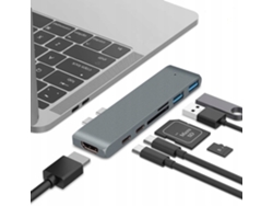 Adaptador concentrador USB-C, USB-T, Thunderbolt, HDMI 4K para MacBook Pro Air CO2