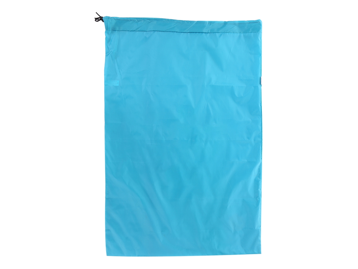 Bolsa De Lavandería Grande Plegable De Nailon Con Cordón Para Ropa Sucia - Tamaño De Viaje - Azul