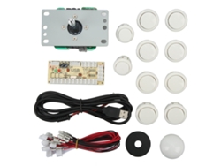 2026-palanca De Control Usb Diy Para Arcade Con Chip De Control, Palanca Ovalada Blanca Para Juegos Arcade
