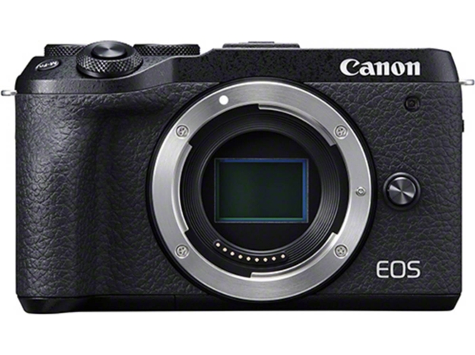 Canon Camera Es eos m6 mark ii mirrorless de 32.5 mp sensibilidad iso hasta 25600 14 fps 4k y full 120 bluetooth wifi tamaño negro apsc evil 8 32.5mp