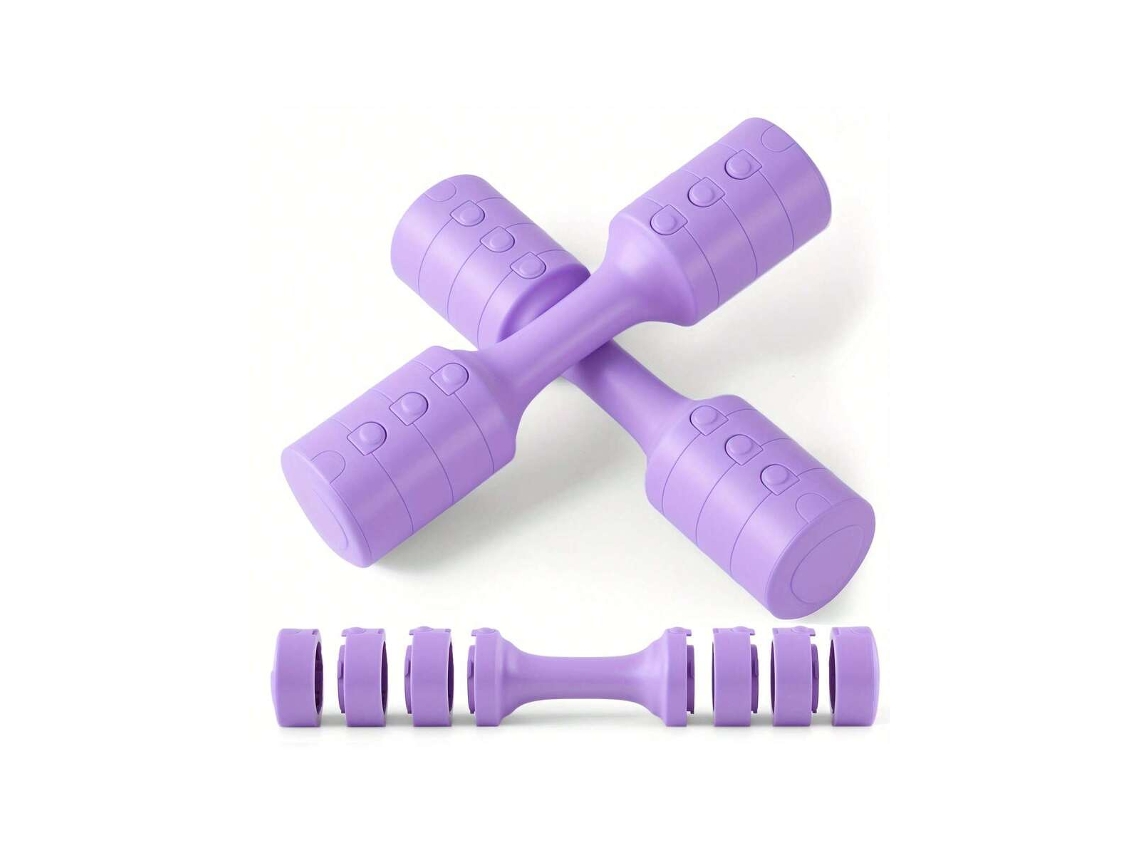 Juego de mancuernas ajustables Mdug Senmeo para mujer con 4 pesos rápidos personalizables (1 kg/1,5 kg/2 kg/2,5 kg)