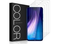 4x Protector Cristal Templado Xiaomi Redmi Note 8 HONGWE.