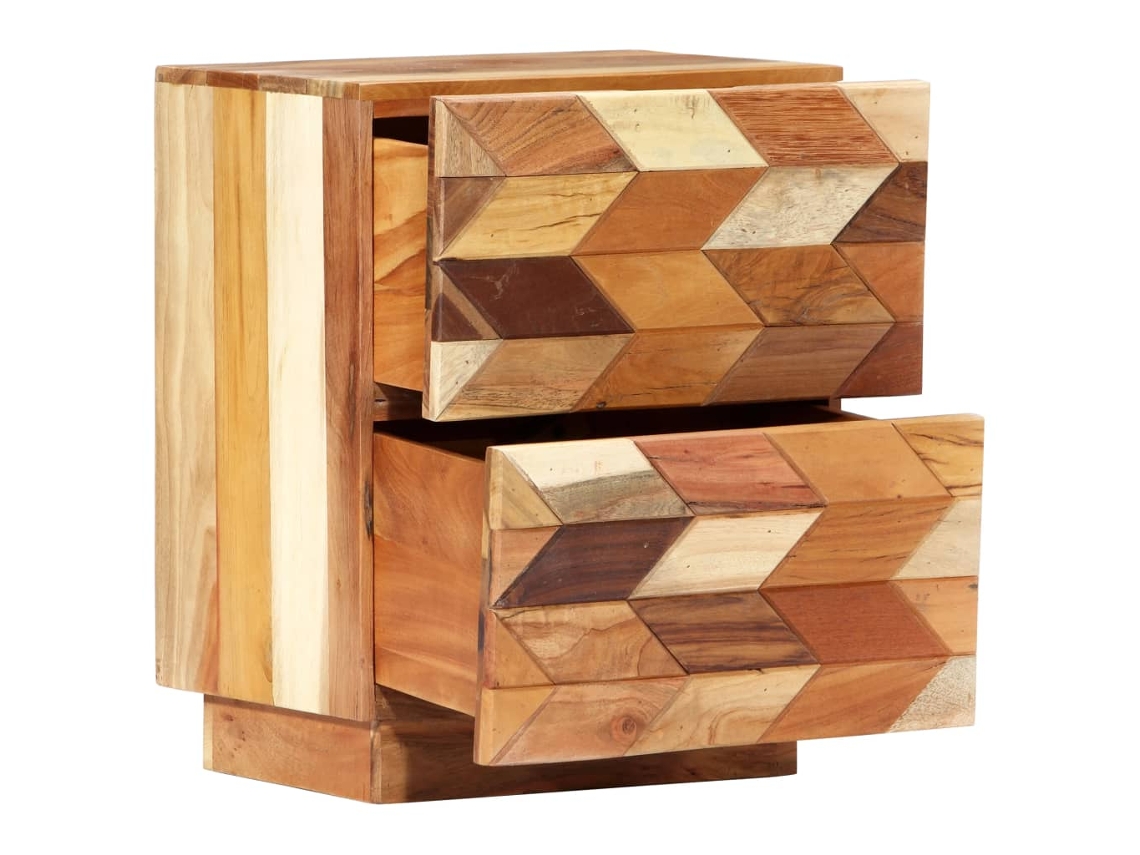Maison Exclusive - Mesita De Noche De Madera Maciza Reciclada 40x30x50 Cm