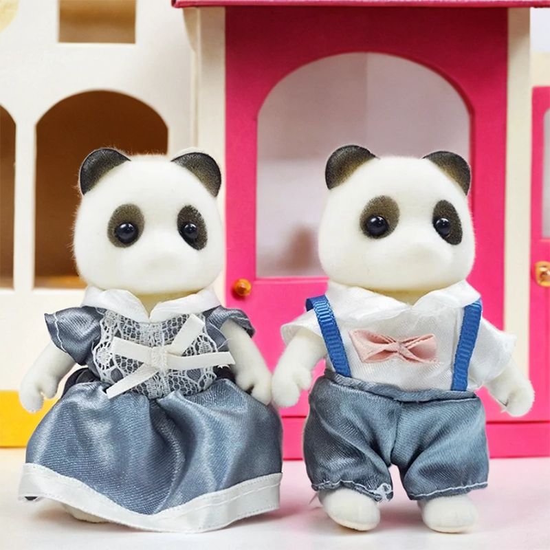 Accesorios para casas de muñecas en miniatura Mdug (panda)