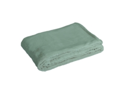 Manta Plaid Verde Eucalipto 180x220cm Flanberg