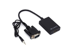 Adaptador Vga A Hdmi 1080p, Cable Para Convertir Audio Y Video De Alta Definición Con Puerto Usb, Resolución 4k Para Uso De Oficina, Sonido