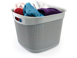 Cesta Cuadrada 7h HOUSE Alta Gris 36 Litros