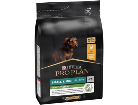 Pienso para Perros PURINA Pro Plan Small & Mini Puppy (3Kg - Seco - Razas Pequeñas - Sabor: Pollo y Arroz)
