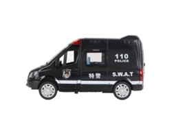 Modelo De Coche De Aleación 5 Puertas Simulación Con Luces Y Música Para Niños Vehículo Policial Especial Juguete De Coche
