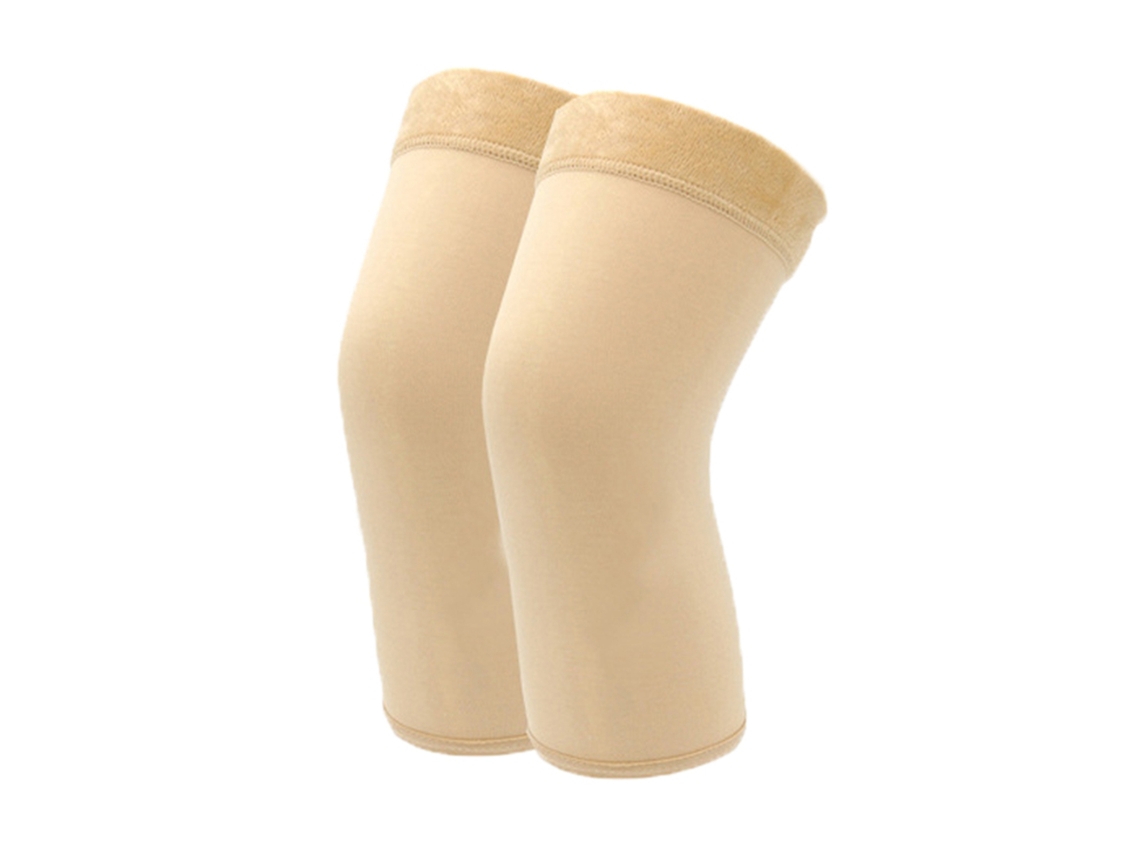 Rodillera Elástica Antideslizante Con Forro De Felpa Para Mujer, Soporte Térmico Acolchado, Invierno