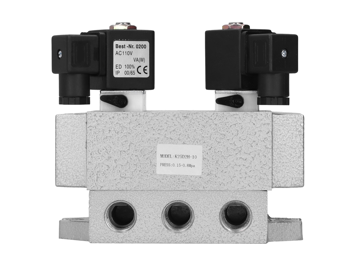 2026velora-válvula Solenoide Neumática 2 Posiciones 5 Vías Controlador Eléctrico Doble G3/8in K25d2h-10 Ac110v