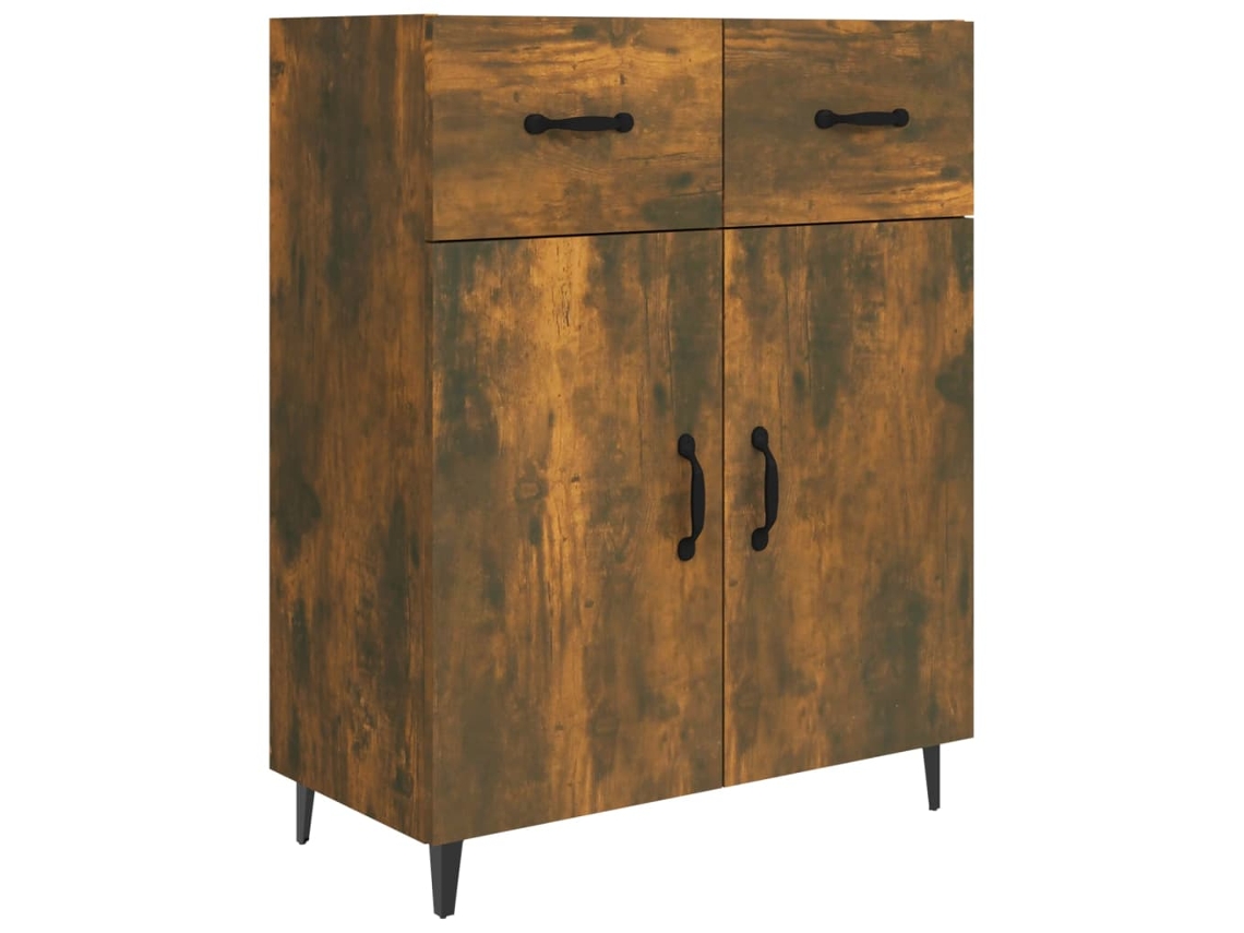 Aparador de madera de roble ahumado, MAISON EXCLUSIVE (69,5 x 34 x 90 cm)