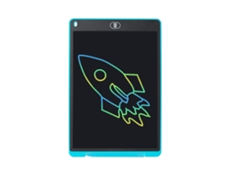 Tableta de escritura LCD/Tableta de dibujo infantil, 12 pulgadas, colorida (azul claro)