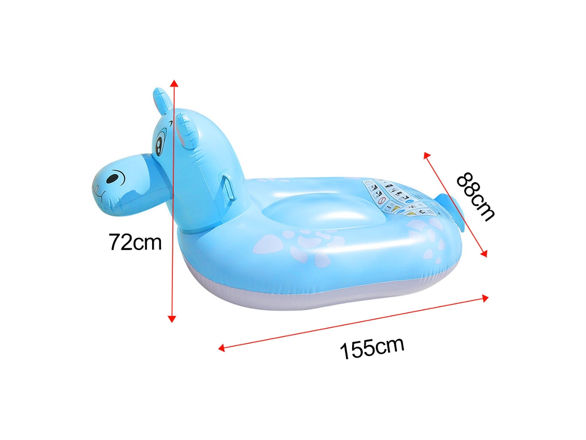 Dinosaurio inflable de PVC ecológico para adultos, alpaca e hipopótamo.