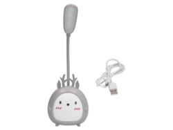 Lâmpada De Mesa Led Animal Com Carregamento Usb, Luz De Proteção Para Olhos, Para Quarto E Escritório Cinza