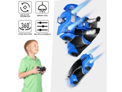 KOFIHETY Coche RC de deriva giratorio de 360° para niños, coche RC robot transformable con sistema de transformación inteligente e iluminación brillante, funci