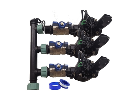 Sistema De Riego Automático Para Jardin De 3 Zonas Con Electroválvula Rain Bird Hv 1 24V. Uso Con Programadores Eléctricos SUINGA
