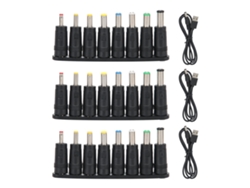 Juego De 3 Cables Usb A Dc 8 En 1 Con Conectores Intercambiables - Accesorios Para Computadora