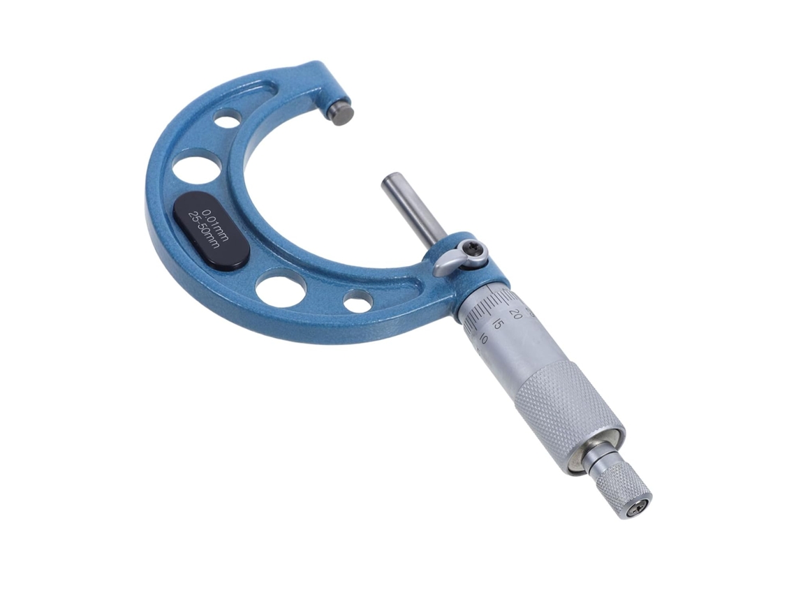Micrómetro Exterior De Acero Inoxidable Precisión 01 Mm 50 Portátil Práctico Diseño