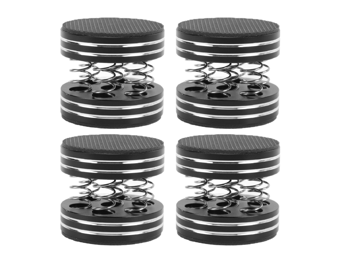 Pies Aislantes Con Resortes Para Altavoces Hifi, Antideslizantes, Amortiguadores, 4 Unidades, Negros