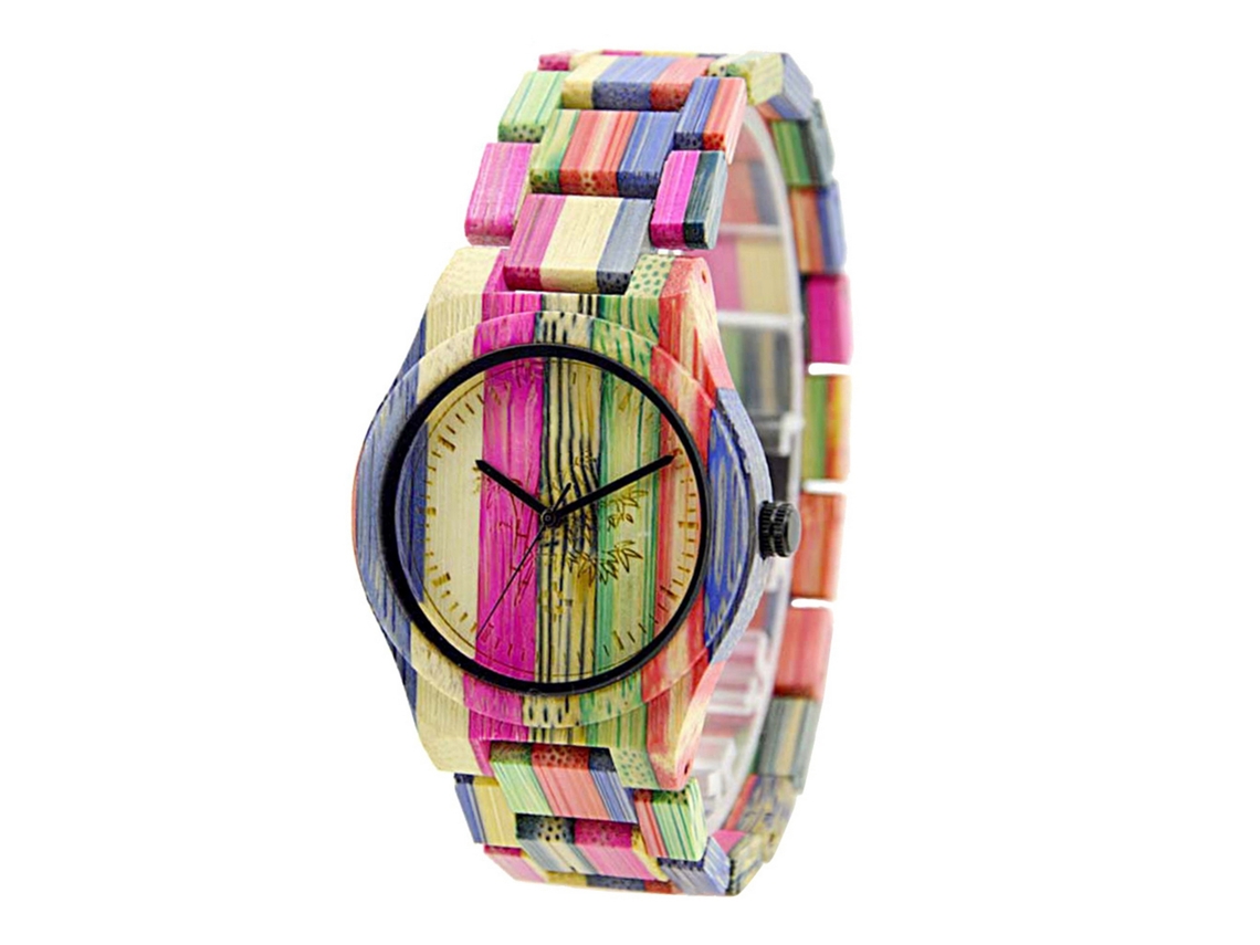 Reloj De Bambú Elegante Para Parejas Reloj De Pulsera De Cuarzo Moda